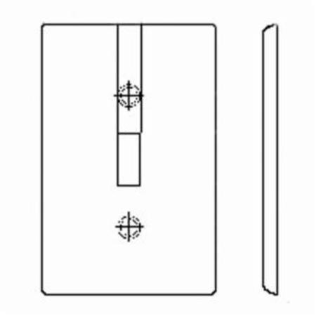 LEVITON Wallplates 1 Gang 1.406 Wlplt Midway Brown 80504